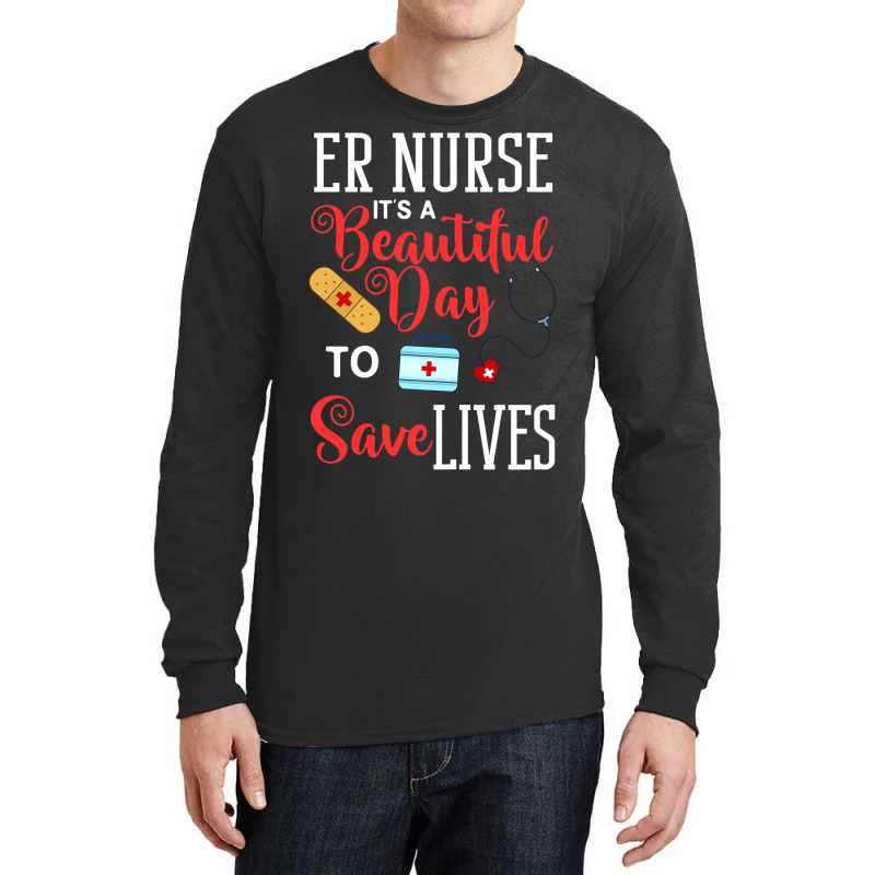 Womens Emergency Room Technician Er Nurse Hospital Long Sleeve Shirts | Artistshot