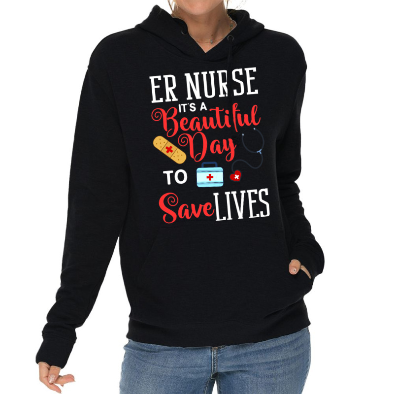 Womens Emergency Room Technician Er Nurse Hospital Lightweight Hoodie | Artistshot