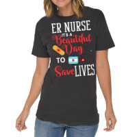 Womens Emergency Room Technician Er Nurse Hospital Vintage T-shirt | Artistshot