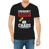 Emergency Room Technician Er Nurse Hospital Depart V-neck Tee | Artistshot