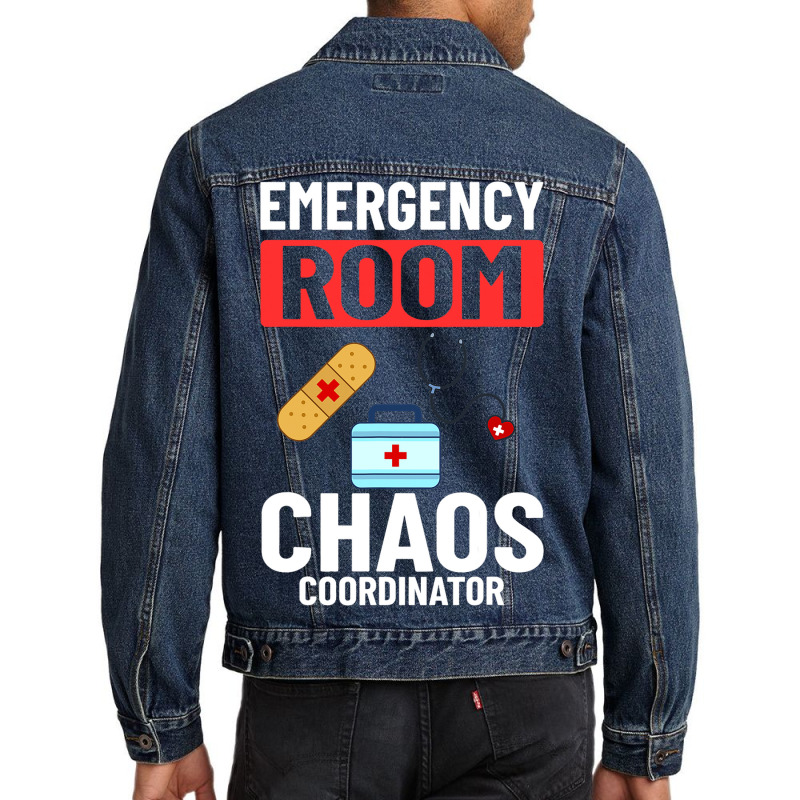 Emergency Room Technician Er Nurse Hospital Depart Men Denim Jacket | Artistshot