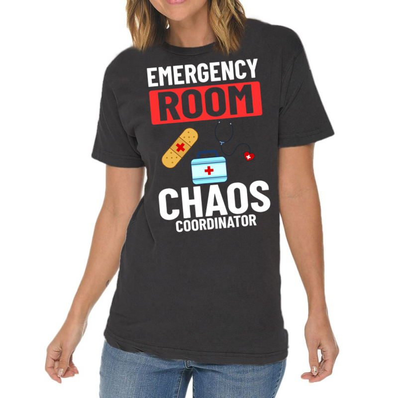 Emergency Room Technician Er Nurse Hospital Depart Vintage T-shirt | Artistshot