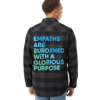 Empath Graphic Purpose Meditation Quote Sensitive  Flannel Shirt | Artistshot