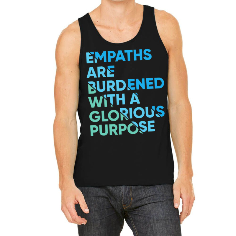 Empath Graphic Purpose Meditation Quote Sensitive  Tank Top | Artistshot