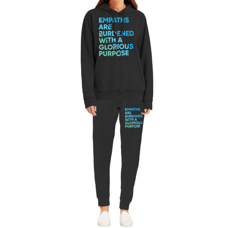 Empath Graphic Purpose Meditation Quote Sensitive  Hoodie & Jogger Set | Artistshot