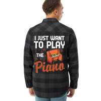 Funny Piano Player Classical Music Pianist Music N Flannel Shirt | Artistshot