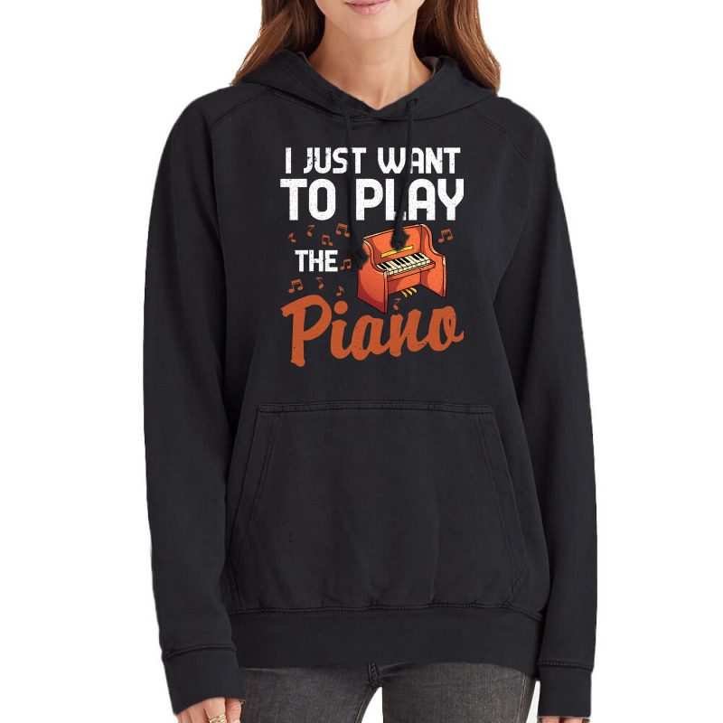 Funny Piano Player Classical Music Pianist Music N Vintage Hoodie | Artistshot