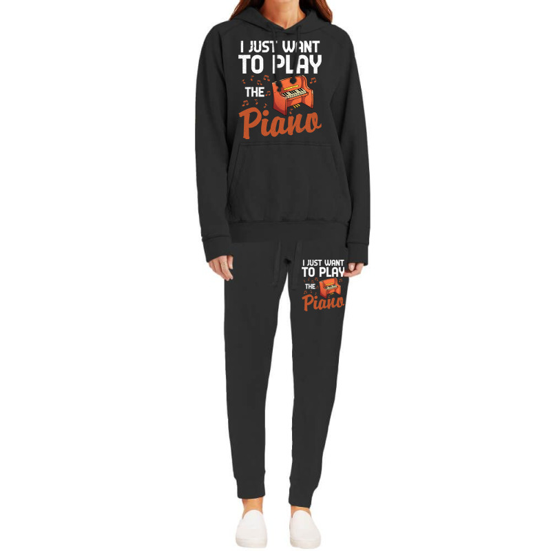 Funny Piano Player Classical Music Pianist Music N Hoodie & Jogger Set | Artistshot