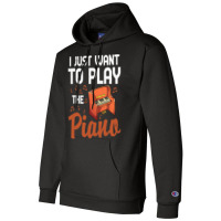 Funny Piano Player Classical Music Pianist Music N Champion Hoodie | Artistshot