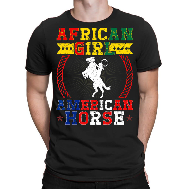 African Cowgirl American Horse, Rodeo Horse T-shirt | Artistshot