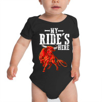 Bull Riding Pbr Rodeo Bull Riders For Western Ranc Baby Bodysuit | Artistshot