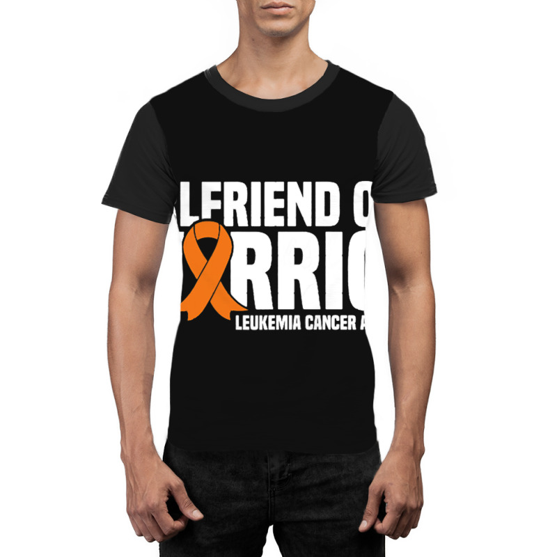 Womens Girlfriend Of A Warrior Leukemia Cancer Awa Graphic T-shirt | Artistshot