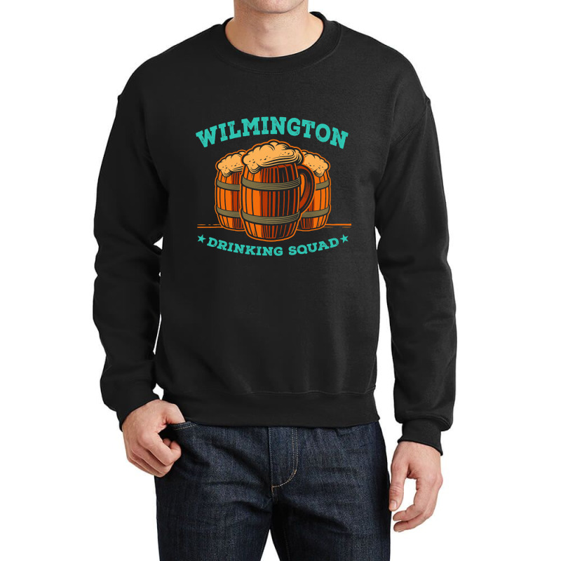 Wilmington Drinking Squad Delaware Homebrewing De  Crewneck Sweatshirt | Artistshot