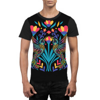 Floral Bird Otomi Mexican Embroidery Style Mexican Graphic T-shirt | Artistshot