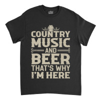 Funny Country Music Design For Men Women Country M Classic T-shirt | Artistshot