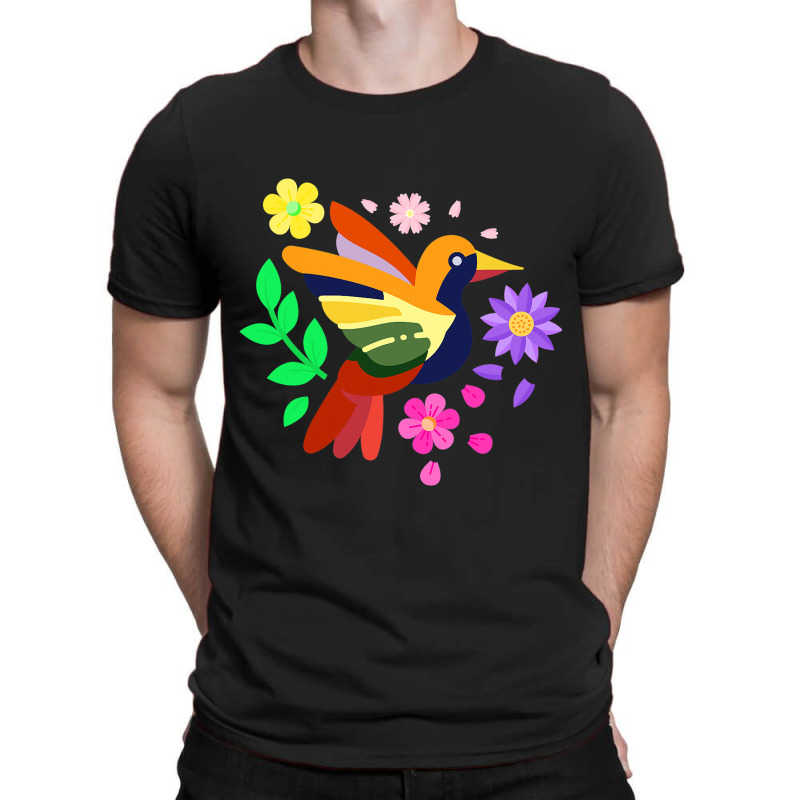 Floral Bird Otomi Mexican Embroidery Style Mexican T-shirt | Artistshot