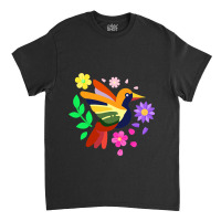 Floral Bird Otomi Mexican Embroidery Style Mexican Classic T-shirt | Artistshot