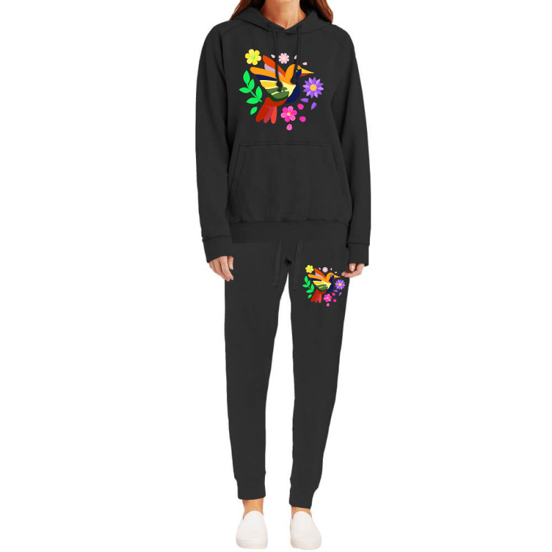 Floral Bird Otomi Mexican Embroidery Style Mexican Hoodie & Jogger Set | Artistshot