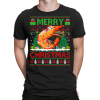 Shrimp Fish Lover Xmas Tree Ugly Santa Shrimp Chri T-shirt | Artistshot