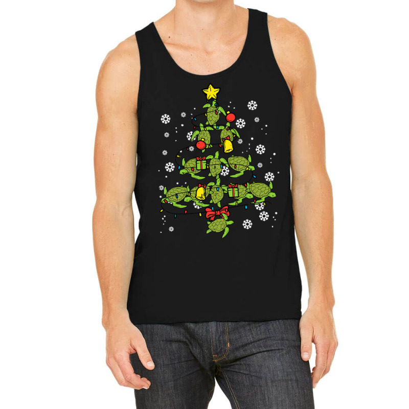 Sea Turtle Christmas Tree Animal Xmas Women Men Ki Tank Top by GwendalyForsberg | Artistshot