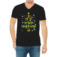 Sea Turtle Christmas Tree Animal Xmas Women Men Ki V-neck Tee | Artistshot