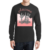 Saguaro Cactus Arizona Desert Scene Coral Pink Long Sleeve Shirts | Artistshot