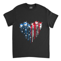 Sea Turtle Heart American Flag 4th Of July Mens Wo Classic T-shirt | Artistshot