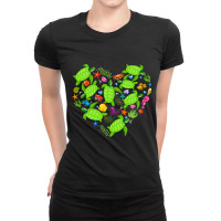 Sea Turtle Heart Love World Environment Earth Day  Ladies Fitted T-shirt | Artistshot