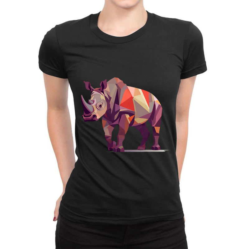 Save The Rhinos 2rhino Horns International Animal  Ladies Fitted T-Shirt by BelleAldrich | Artistshot