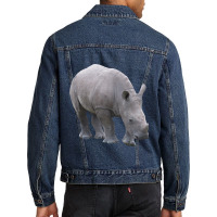 Rhino Baby 2rhino A Wild Animal In Africa Men Denim Jacket | Artistshot