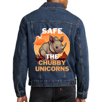 Save The Rhinos 2rhino Horns International Animal  Men Denim Jacket | Artistshot