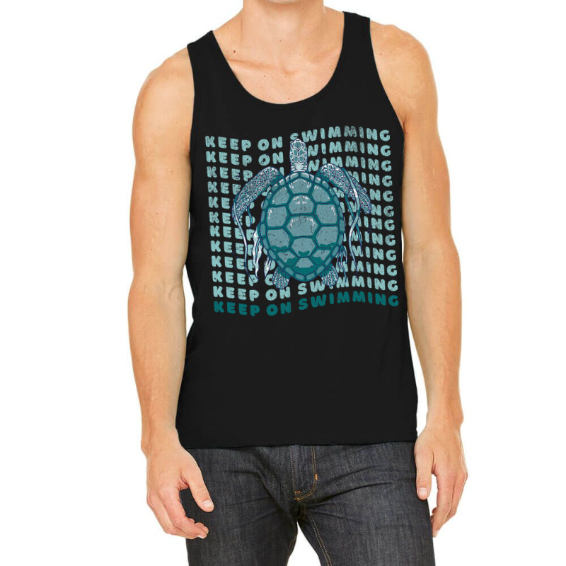 Sea Turtle Keep Swimming Earth Day Plastic Free Se Tank Top | Artistshot