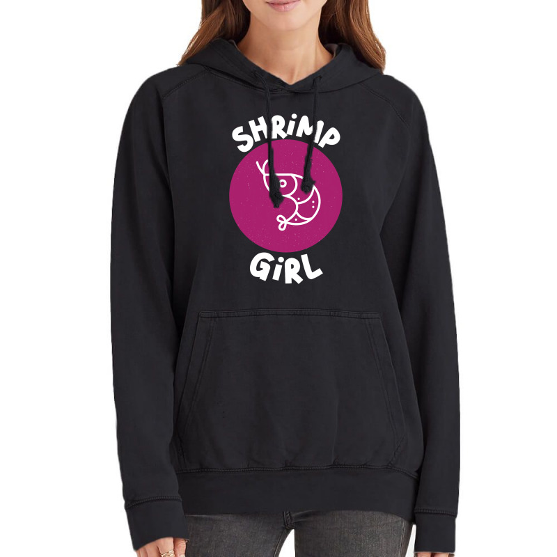 Shrimp Girl Seafood Shrimp Vintage Hoodie | Artistshot