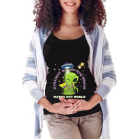 Straight Out Of 5th Grade Gradation Alien Invasion Maternity Scoop Neck T-shirt | Artistshot