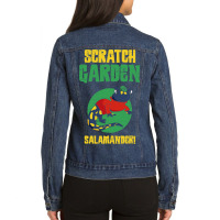 Salamander Scratch Garden Exotic Pet Amphibian Lov Ladies Denim Jacket | Artistshot