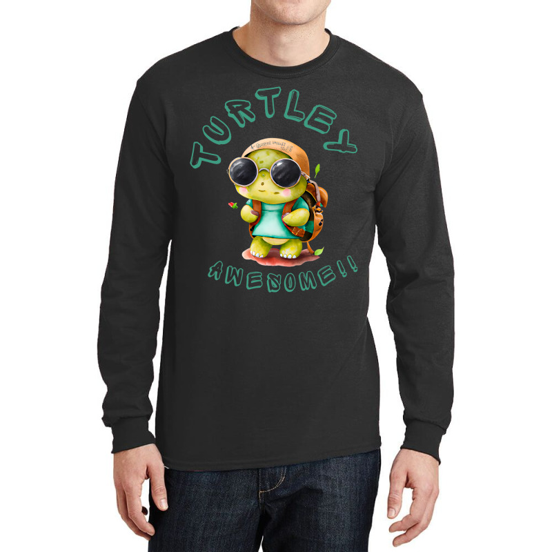 Sea Turtle Lover Kids Turtley Awesome Long Sleeve Shirts by DilynnRinker | Artistshot