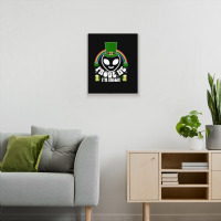 St Paddys Day Im Irish Funny St Patricks Day Alien Metal Print Vertical | Artistshot