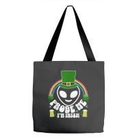 St Paddys Day Im Irish Funny St Patricks Day Alien Tote Bags | Artistshot