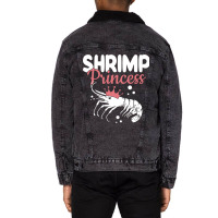 Shrimp Lover 2shrimp Recipe Crustacean Love Crab E Unisex Sherpa-lined Denim Jacket | Artistshot