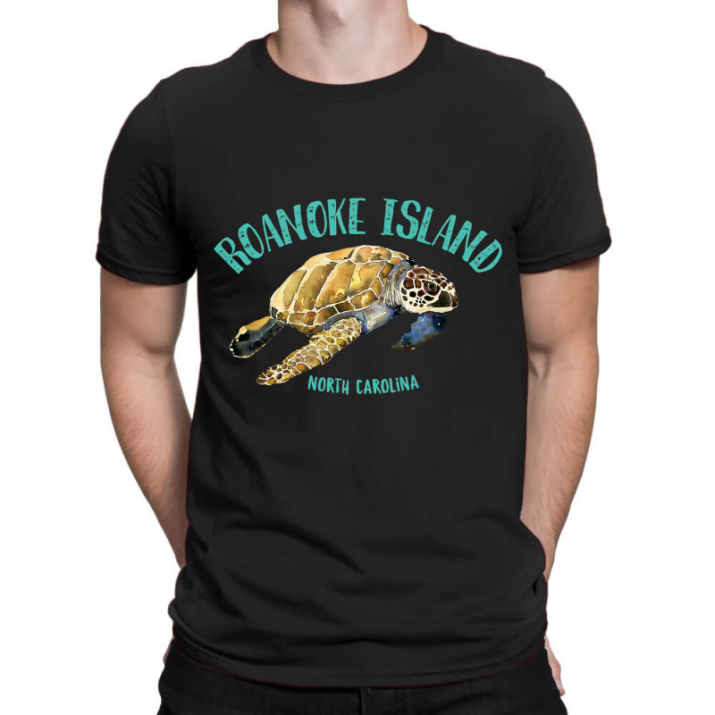 Roanoke Island North Carolina Sea Turtle Design T-shirt | Artistshot