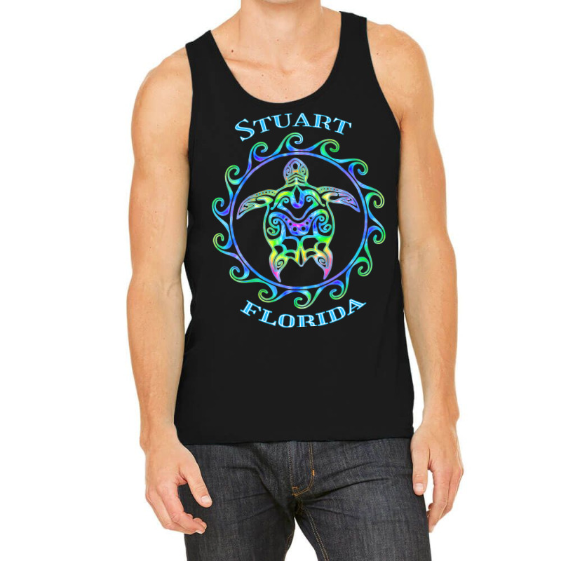 Stuart Florida Vacation Colorful Turtle Tank Top | Artistshot