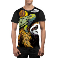 Sloth Turtle Snail Piggyback Slow Animal Speed Rac Graphic T-shirt | Artistshot