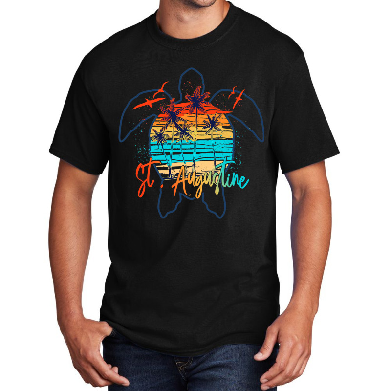 Sea Turtle St . Augustine Florida 2beach Summer Va Basic T-shirt by JOSEPHADAMS | Artistshot