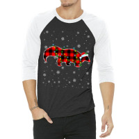 Skunk Lover Christmas Santa Hat Cute Animals Xmas  3/4 Sleeve Shirt | Artistshot