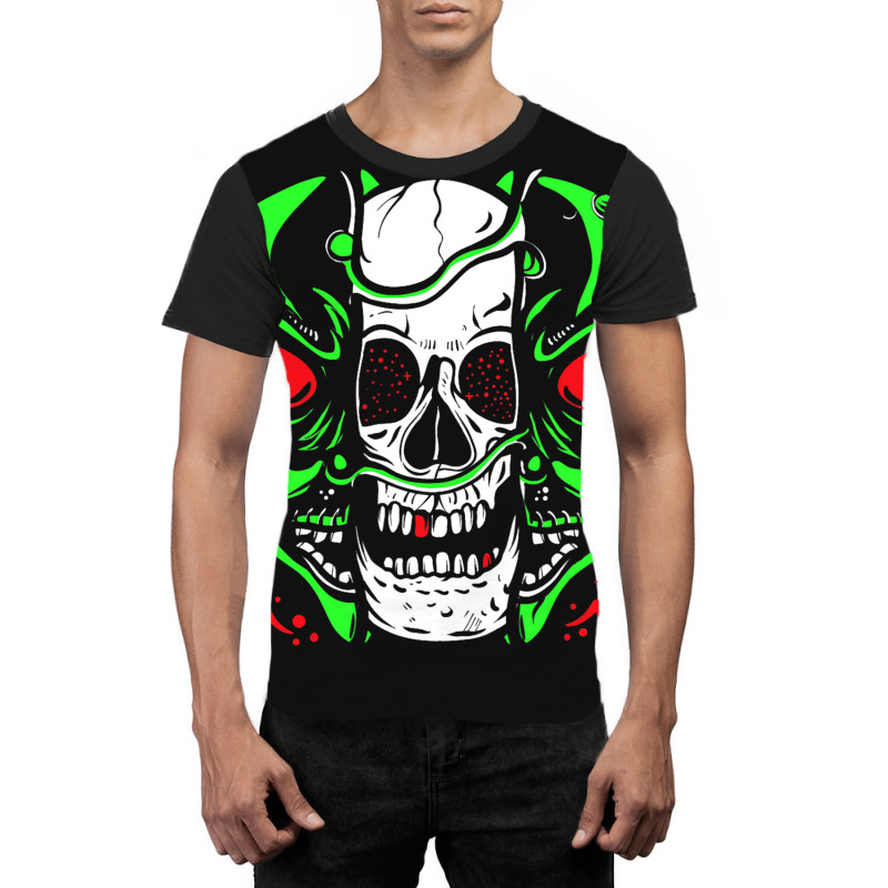 Skeleton Alien Lazy Halloween Costume Cool Skull B Graphic T-shirt | Artistshot