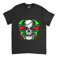 Skeleton Alien Lazy Halloween Costume Cool Skull B Classic T-shirt | Artistshot