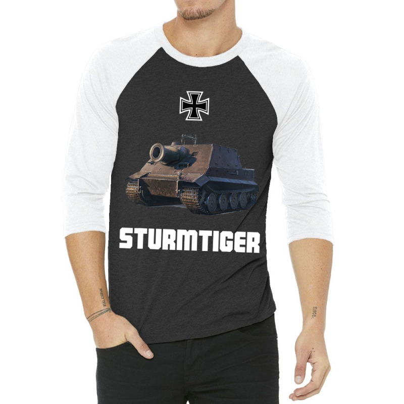 Sturmtiger German Heavy Tank Ww2 Military Sturmmö 3/4 Sleeve Shirt | Artistshot