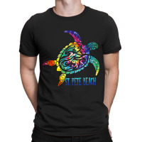 St. Pete Beach Florida Tie Dye Sea Turtle Summer V T-shirt | Artistshot