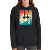 Retro Vintage Axolotl With Sunglasses Animal Lover Vintage Hoodie | Artistshot