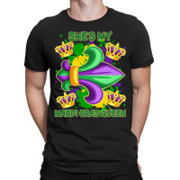 Shes My Mardi Gras Queen Paint Splatter Couples Ma T-shirt | Artistshot